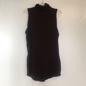 Kit and Ace Sleeveless turtleneck - burgundy - S